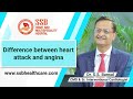 Heart attack vs angina  ssb hospital hindi  heart health