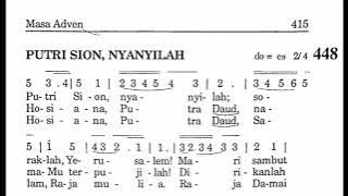 448. PUTRI SION, NYANYILAH | Lagu Masa Adven | Lagu Rohani Katolik | Puji Syukur Katolik