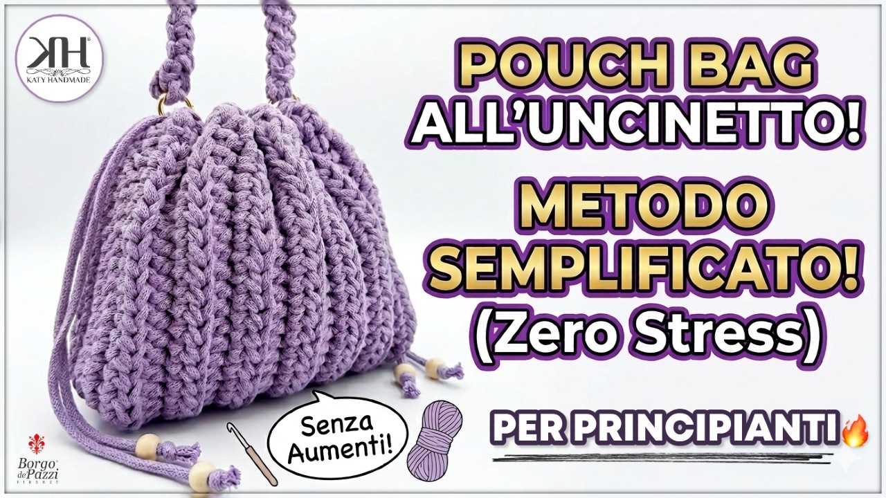 Вязаная крючком сумочка: секрет, как связать её за 1 час (без прибавок!) 🧶 #вязаниекрючком