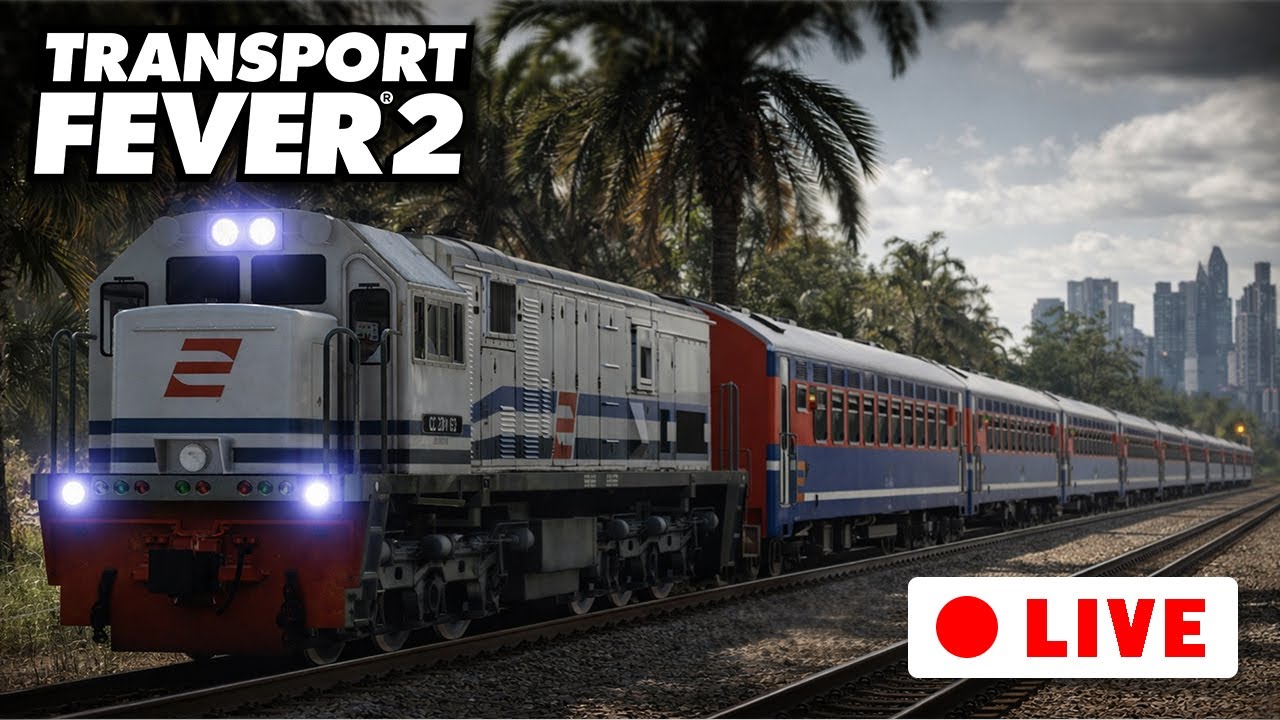 🔴TRANSPORT FEVER 2 LIVE : Dekorasi + Mediashare