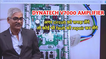 How to find any fault in channel circuit dynatech v7000 amplifier repair full information