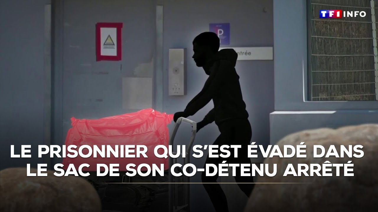 Le prisonnier qui s'est évadé dans le sac de son co-détenu arrêté｜TF1 INFO