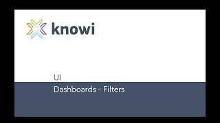 Dashboard Filters