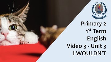 Primary 2 - 1st Term - English - Video 3 - Unit 3 - I WOULDN