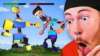 Minecraft VS ROBLOX! MONSTER BATTLE *EPIC*