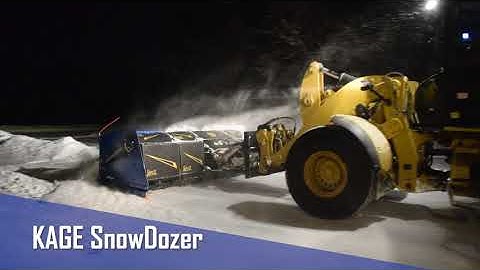 Kage SnowDozer Front End Loader Snow Plow and Pusher Features