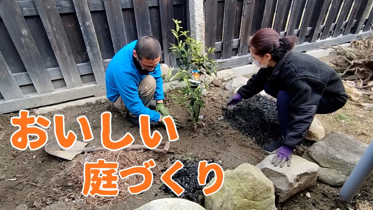 【古民家DIY】裏庭に果樹を植える日