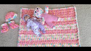 Quick and Easy Super Soft and Cuddly Matching Crochet Bernat Baby Bear Part 1