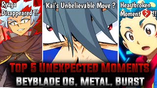 Top 5 Unexpected Moments In Beyblade History | Beyblade Og | Metal | Burst | Beyblade New Series AFS