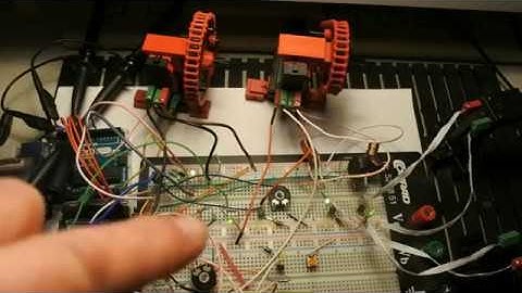 Arduino Mega2560 episode 90: SPI, AVR C, monitor, algorithm, fischertechnik, motor, wiring, question