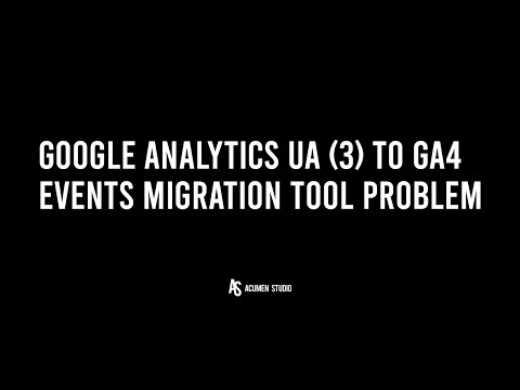 Issues with migrating Google Analytics UA over to Google Analytics 4 GA4