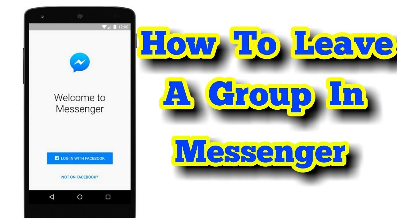 How To Leave A Group In Messenger - YouTube