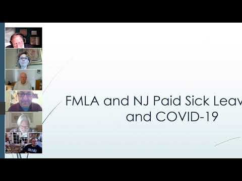 FMLA and NJ Paid Sick Leave Act and COVID-19
