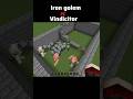 #Minecraft iron golem vs vindicitor aoo dekhta hai kon gitaga 🧐🤔🥺👉