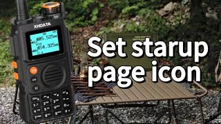 How to set starup page icon