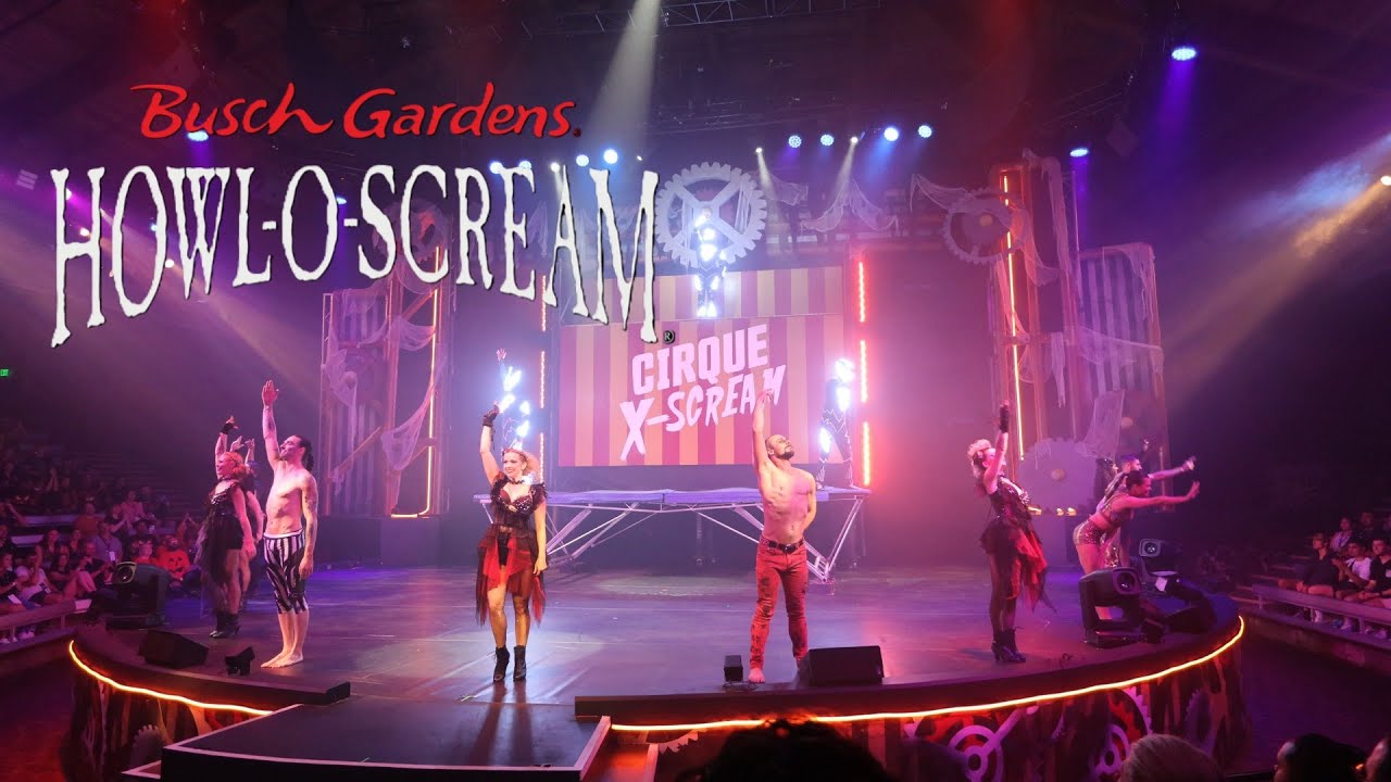 Cirque X Scream Full Show Howl O Scream Tampa 2025 - YouTube