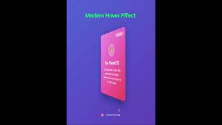 Modern 180° Card Flip on Hover | HTML CSS Hover Animation #coding #shayanxcoding