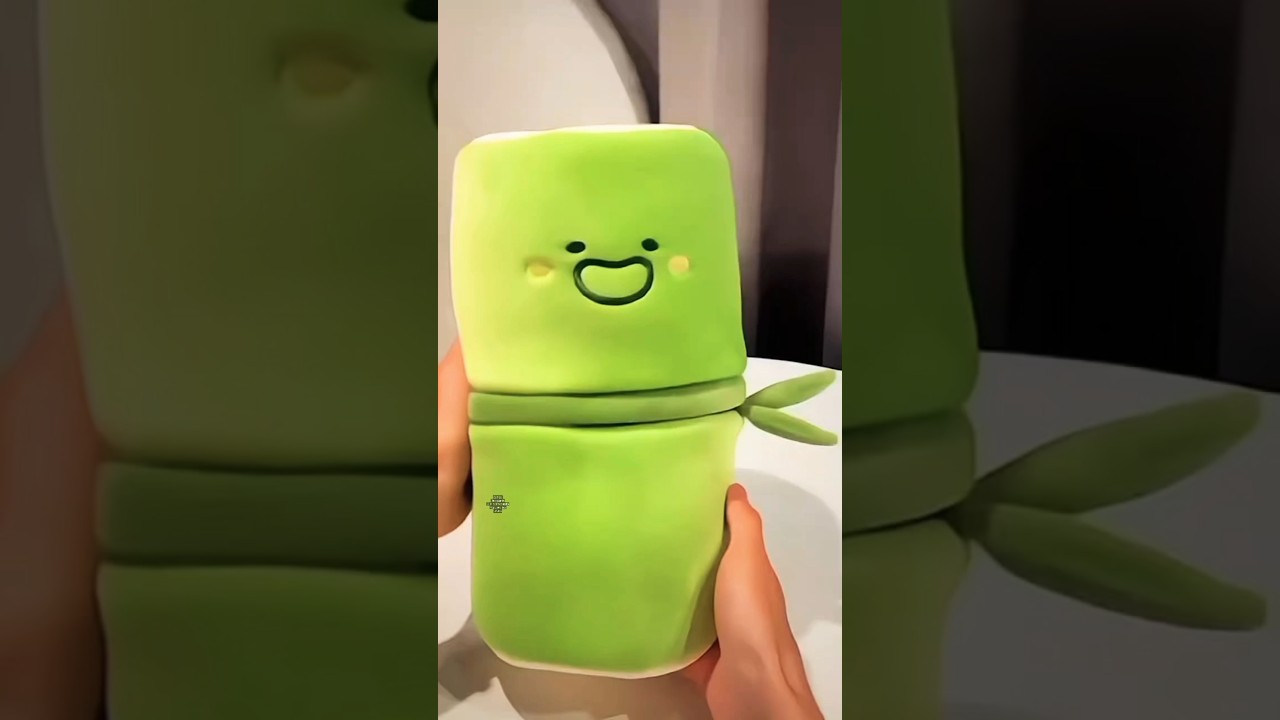 Cute panda plush toy in bamboo 