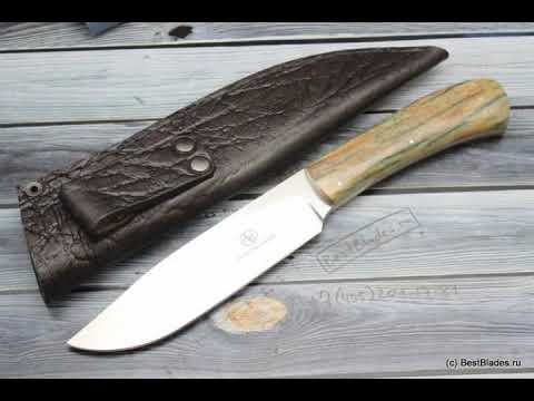 Нож с фиксированным клинком Arno Bernard Elephant Giraffe Bone