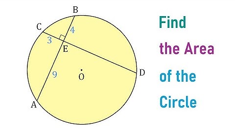 How to Find the Area of a Circle Given Two Perpendicular Chords. Geometry Challenge