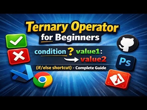 Ternary Operator for Beginners (if/else shortcut)