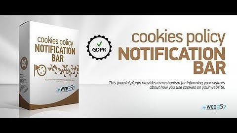 Cookies Policy Notification Bar for Joomla! - GDPR Ready!