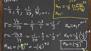 Nth term and partial sums arithmetic and geometric sequences