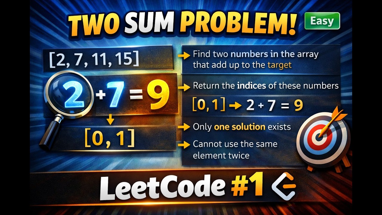 2 sum problem optimal solution for this leetcode  problem