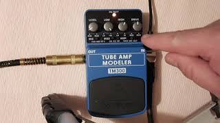 Behringer TM300 tube amp modeller | Preamp pedal review and demo