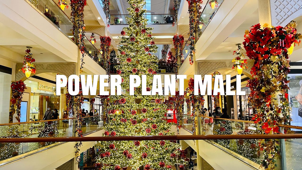 4K  Power Plant Mall Walking Tour 2021- Best Christmas Decorations Mall in the Philippines