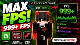  MAX FPS in Minecraft Bedrock! Flarial Client + Optimization Mods (200+ FPS)