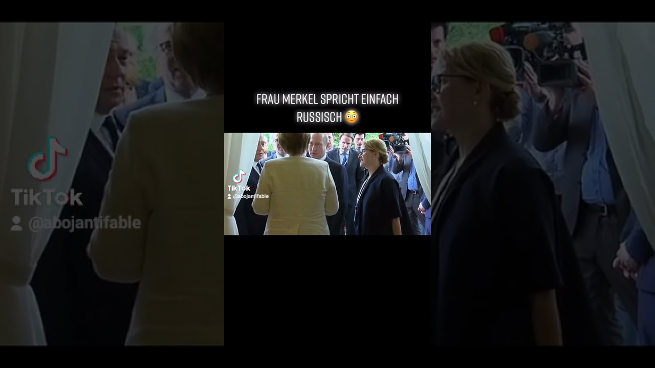 Frau Merkel spricht einfach Russisch 😂 