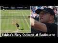 🎾 Davidovich Fokina GEATED MOMENT with Umpire Before Sealing Eastbourne Semi Spot 🎾