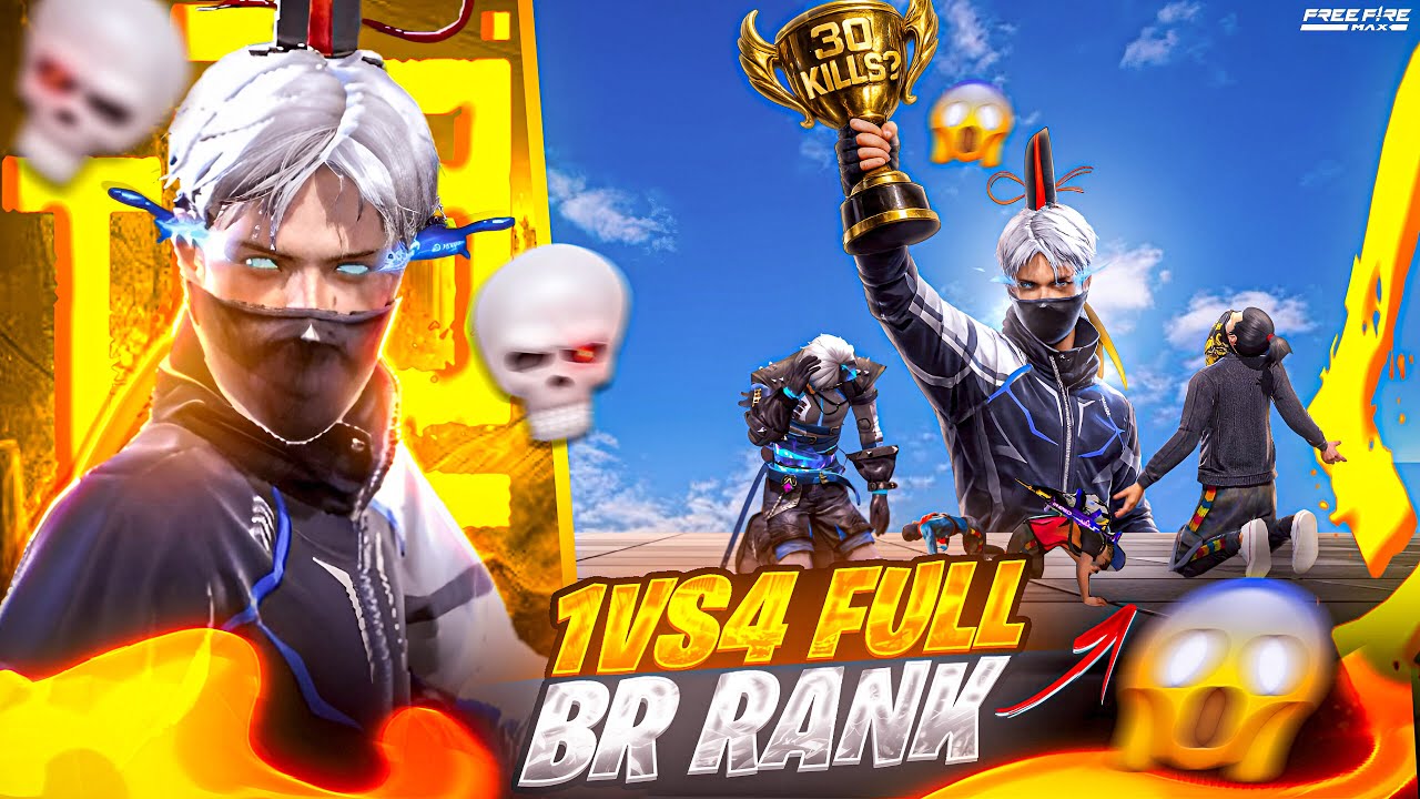 1V4 BR RANK FULL GAMEPLAY 🔥IPhone 11📲FREEFIRE GAMEPLAYS ⚡️ - YouTube