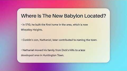 Where Is The New Babylon Located? - Ancient Wonders Revealed