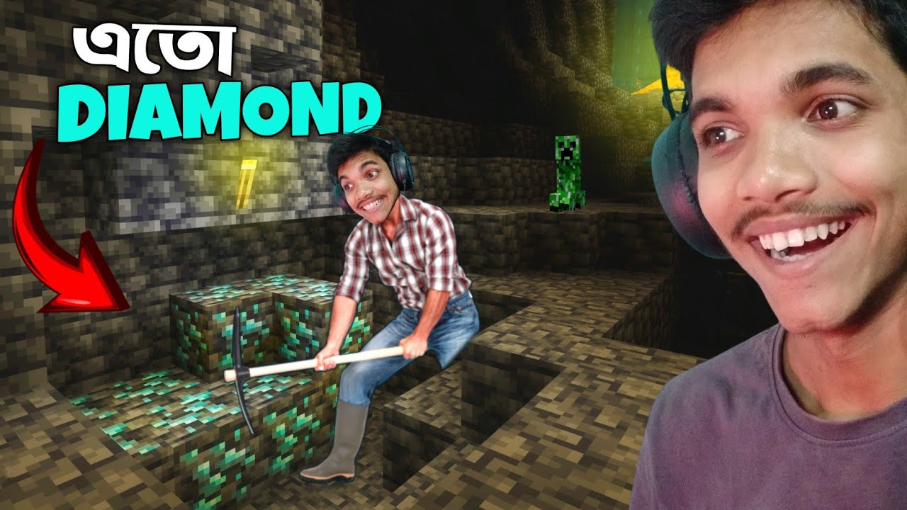 I Found Many Diamonds || Minecraft Survival Part 9 - YouTube