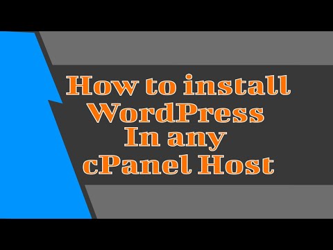 How to install WordPress in any cPanel Host | WordPress Bangla Tutorial