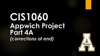 Celebrity CIS1060 - Appwich Project - Part 4a Wealth
