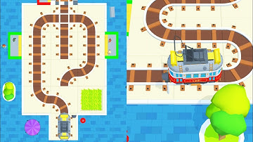 Rail Mazes Puzzle Game - Classic Train Slide Puzzle - Android Gameplay #2