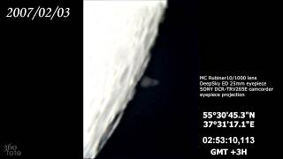 Покрытие Сатурна Луной 2007/02/03