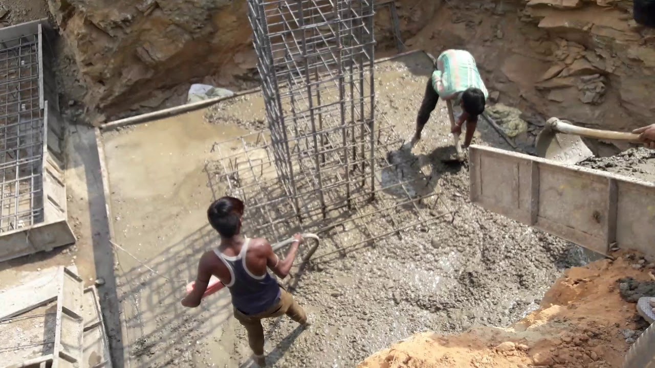 Reliance Jio 4g tower foundation work