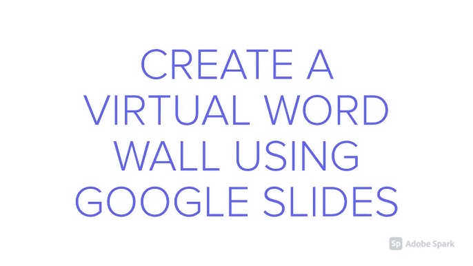 Digital Personal Word Wall for Google Slides by Miss M's Reading Resources  [Video]