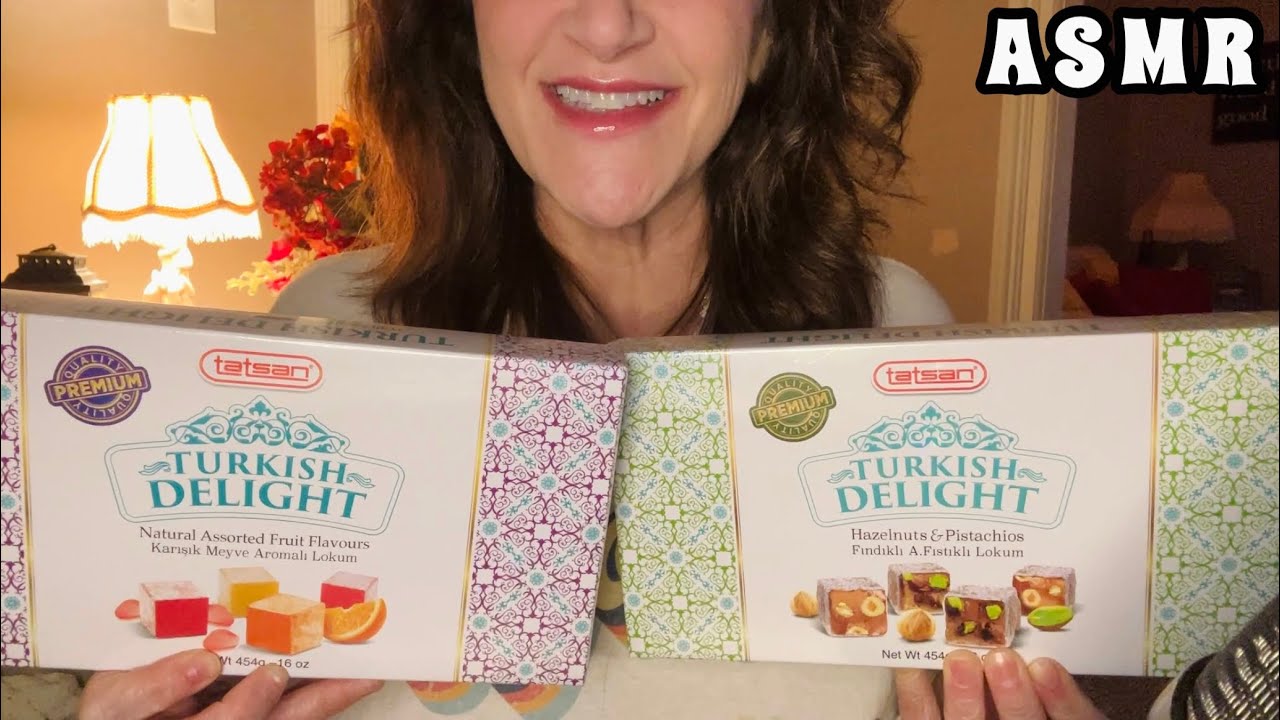 ASMR: TURKISH DELIGHTS for the FIRST time! ASMR MUKBANG (Whispering) JUST JOJO ASMR