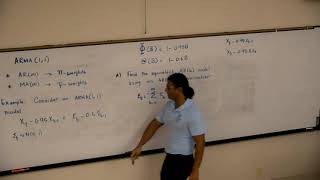 ARMA(1,1) as AR(4) Example