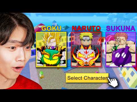 Blox Fruits But Anime Characters Decide My Powers