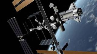 space shuttle undocking and landing .avi
