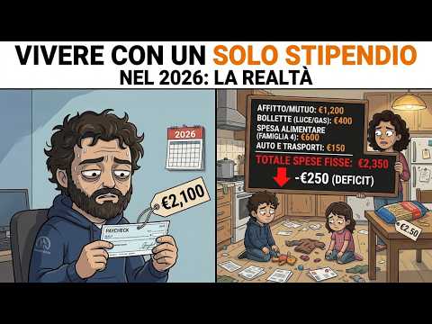 Video Vivere con un solo stipendio in Italia: La cruda verità (I conti esatti)