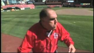 Fredbird Spits Sunflower Seed In Andy Benes Mouth - Slow Motion Replay