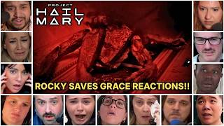 Reactors Reacting To Rocky Saves Grace Scene | Project Hail Mary Movie Reaction Mashup