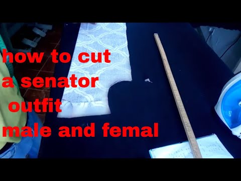 how to cut a senator outfit for men and women